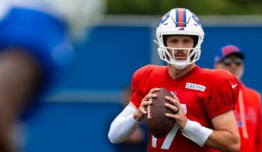 Bills practice notebook | QB Josh Allen won't play in preseason finale; How Buffalo's O-line orchestrates music on the field