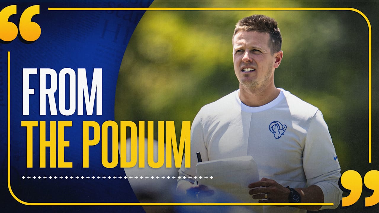 Rams offensive coordinator Mike LaFleur and defensive coordinator Chris Shula discuss Matthew Stafford, offensive line depth and defensive cohesion