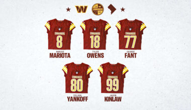 Commanders announce 5 jersey number changes