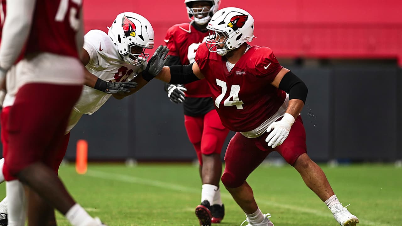 Isaiah Adams leaving his imprint as starting right guard for the Cardinals in training camp