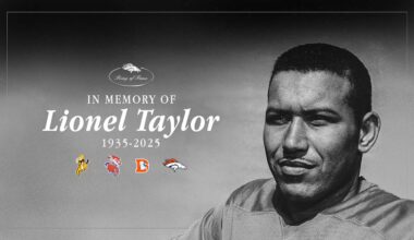 Broncos mourn passing of Ring of Famer Lionel Taylor