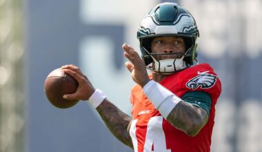 Dorian Thompson-Robinson delivers the throw of the day | Eagles Training Camp Notebook - Philadelphia Eagles