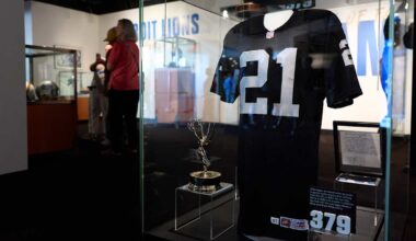 Eric Allen’s Pro Football Hall of Fame 'locker' offers mementos of time with Raiders and Eagles as well as post-NFL career