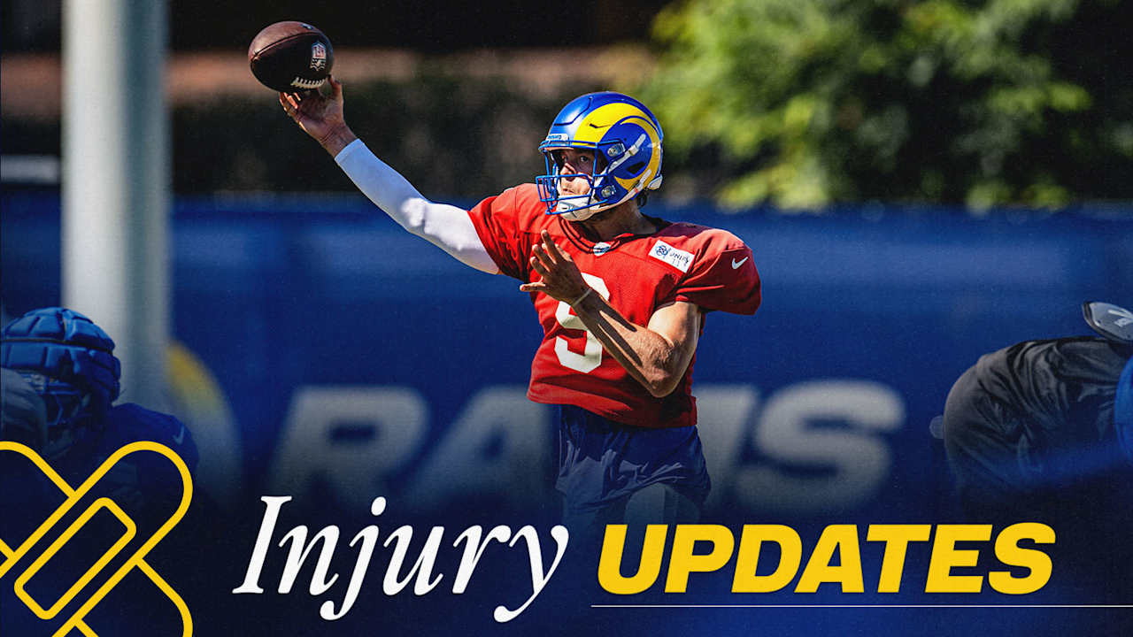Team continues to take things day-by-day with Matthew Stafford, but Sean McVay says QB is trending in 'positive direction' after practicing two days in a row; Willie Lampkin IV to miss 'a few weeks' after injuring knee and spraining ankle vs. Chargers