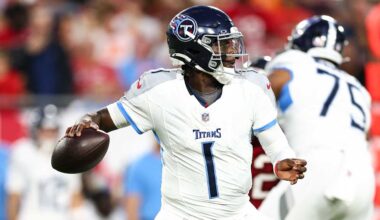 No. 1 pick Cam Ward finds rhythm on Titans' second drive in preseason debut