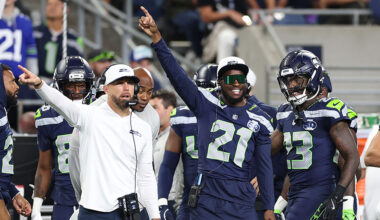 Seattle Seahawks Devon Witherspoon...