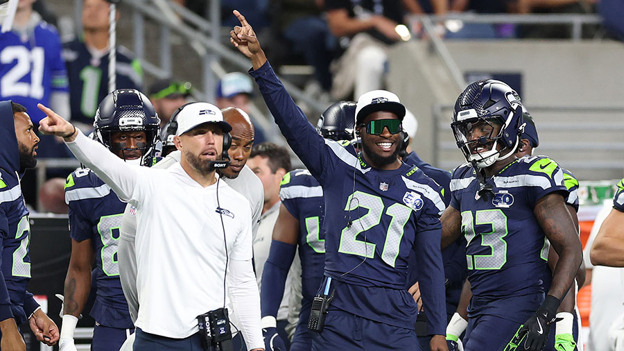 Seattle Seahawks Devon Witherspoon...