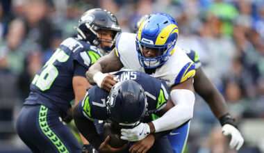 Seattle Seahawks LA Rams Jared Verse NFC West...