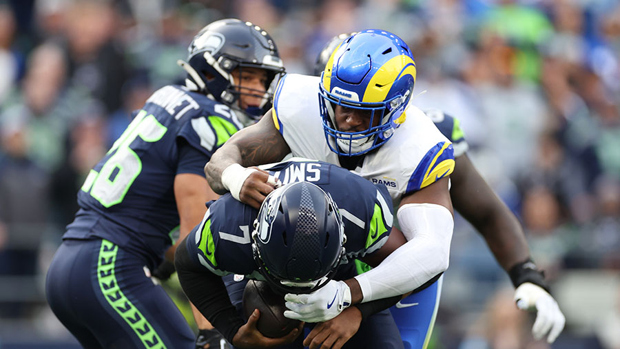 Seattle Seahawks LA Rams Jared Verse NFC West...