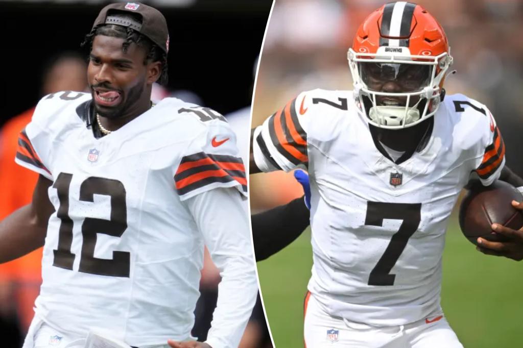 Browns cut Tyler Huntley with Shedeur Sanders set to be one of four QBs