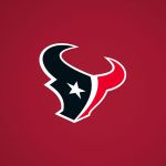 Houston Texans logo on a red background 1x1