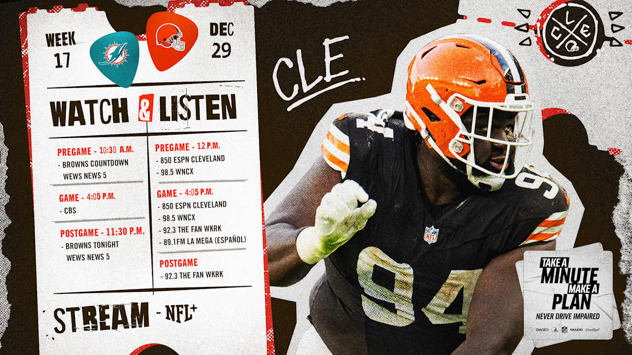 Browns vs. Dolphins How to Watch, Listen & Live Stream