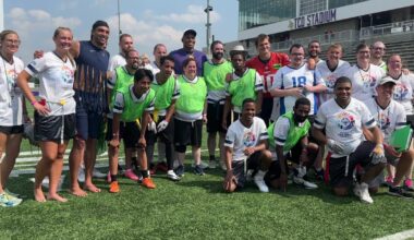 Vikings, Patriots players lead Special Olympics flag football teams in matchup between Minnesota, Massachusetts