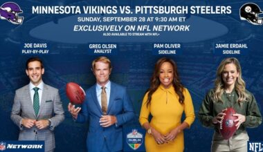 Steelers Vikings Announcers