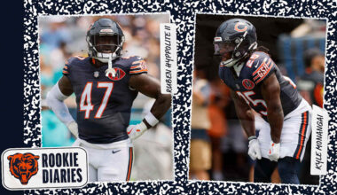 Bears rookie diaries with Ruben Hyppolite II, Kyle Monangai