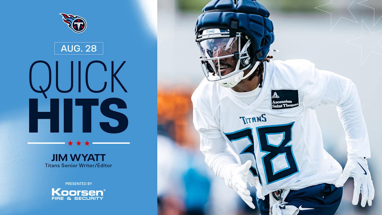 Quick Hits After Thursday's Titans Practice 