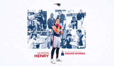 Hunter Henry Receives the New England Patriots 2025 Ron Burton Community Service Award