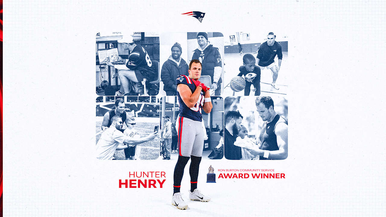 Hunter Henry Receives the New England Patriots 2025 Ron Burton Community Service Award
