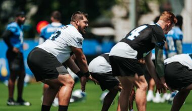 Austin Corbett and Bryce Young swap roles (for one play)