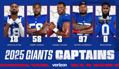Giants vote 5 team captains for 2025 season