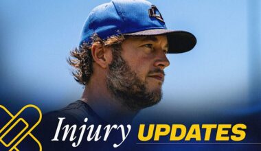 Sean McVay says Matthew Stafford (back) will work out again Saturday; Emmanuel Forbes Jr. resumes practicing