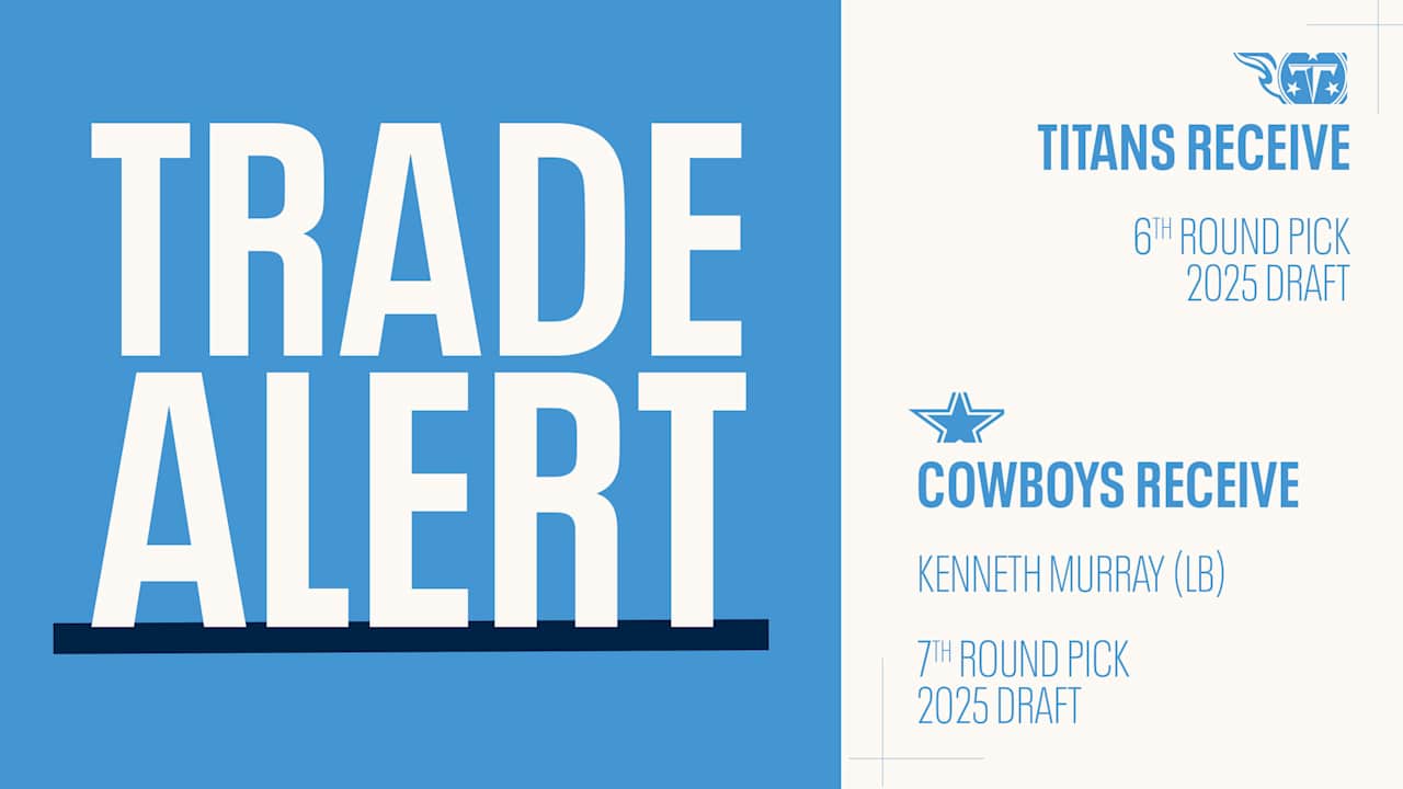 Titans Trade LB Kenneth Murray to Cowboys as Teams Swap Picks in the 2025 NFL Draft