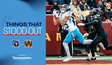 Six Things That Stood Out for the Titans in Sunday's 42-19 Loss to the Commanders
