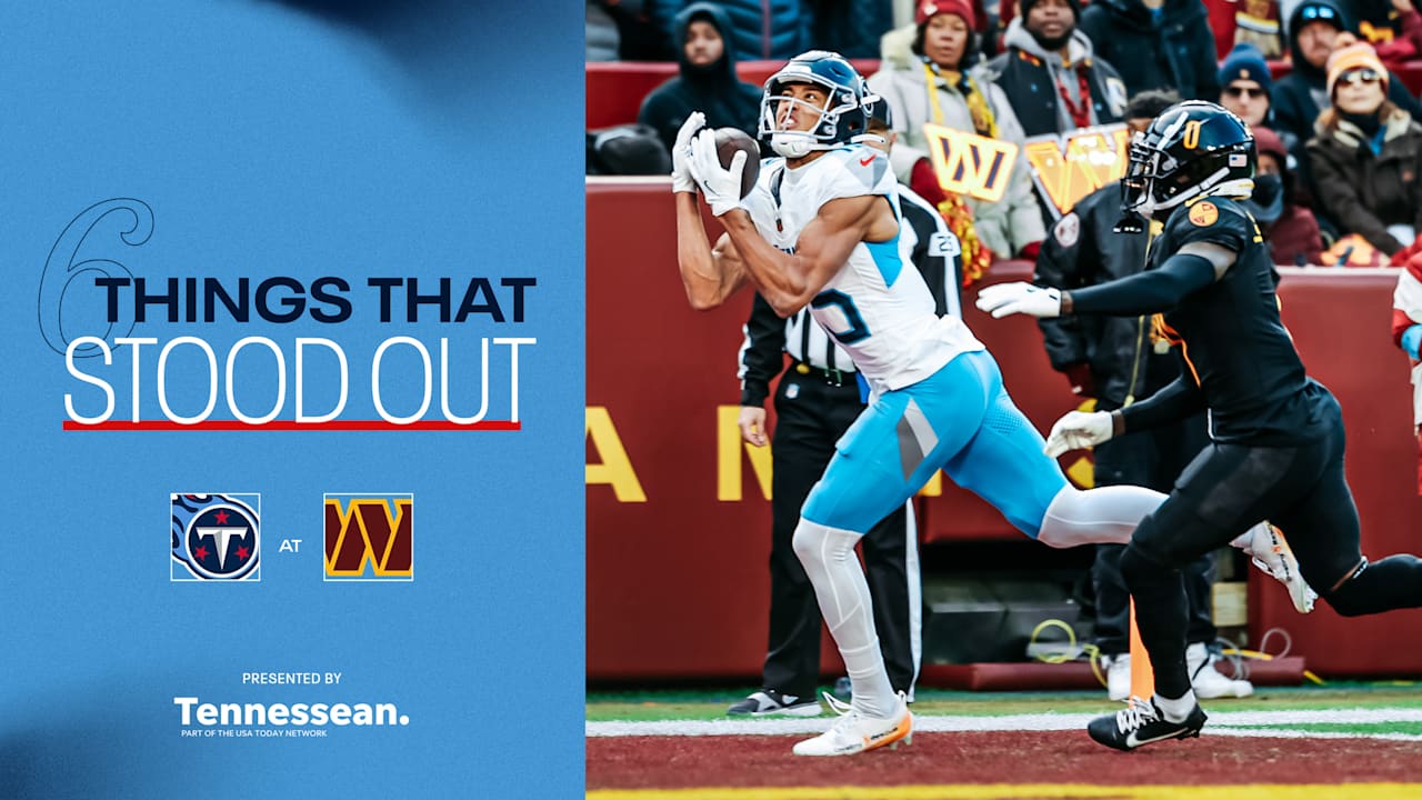 Six Things That Stood Out for the Titans in Sunday's 42-19 Loss to the Commanders