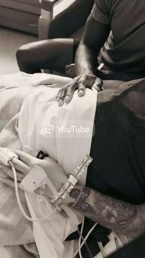 Rookie NFL star Travis Hunter embracing fatherhood in 2025 (Image credits: Travis Hunter IG story) Travis Hunter with his wife