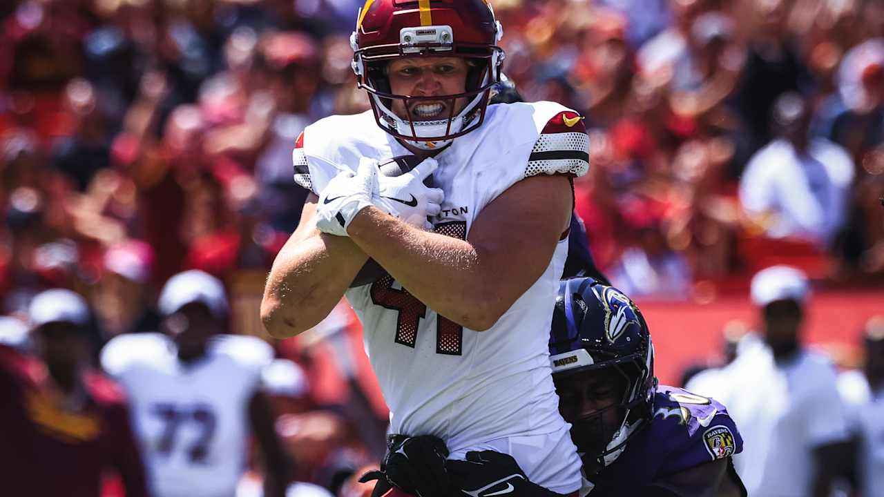 Colson Yankoff provides Commanders with longest play of 1st half