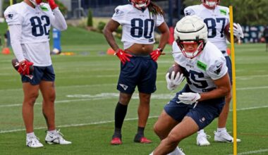 Patriots begin assembling practice squad by signings two tight ends