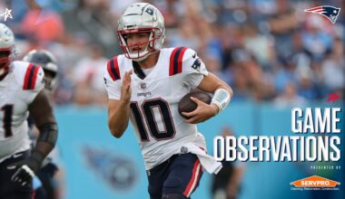 Eight Takeaways From the Patriots Overtime Loss to the Titans in Week 9