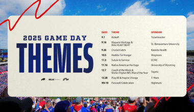 Buffalo Bills announce game day themes for 2025 regular season