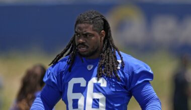 Browns acquiring offensive lineman KT Leveston in trade with Rams