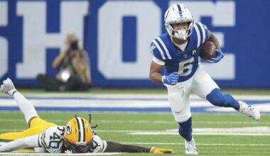 Packers safety Omar Brown spending the night in Indianapolis hospital after suffering bruised chest