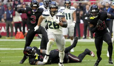 Charbonnet runs for career-high 134 yards, 2 TDs as NFC West-leading Seahawks beat Cardinals 30-18