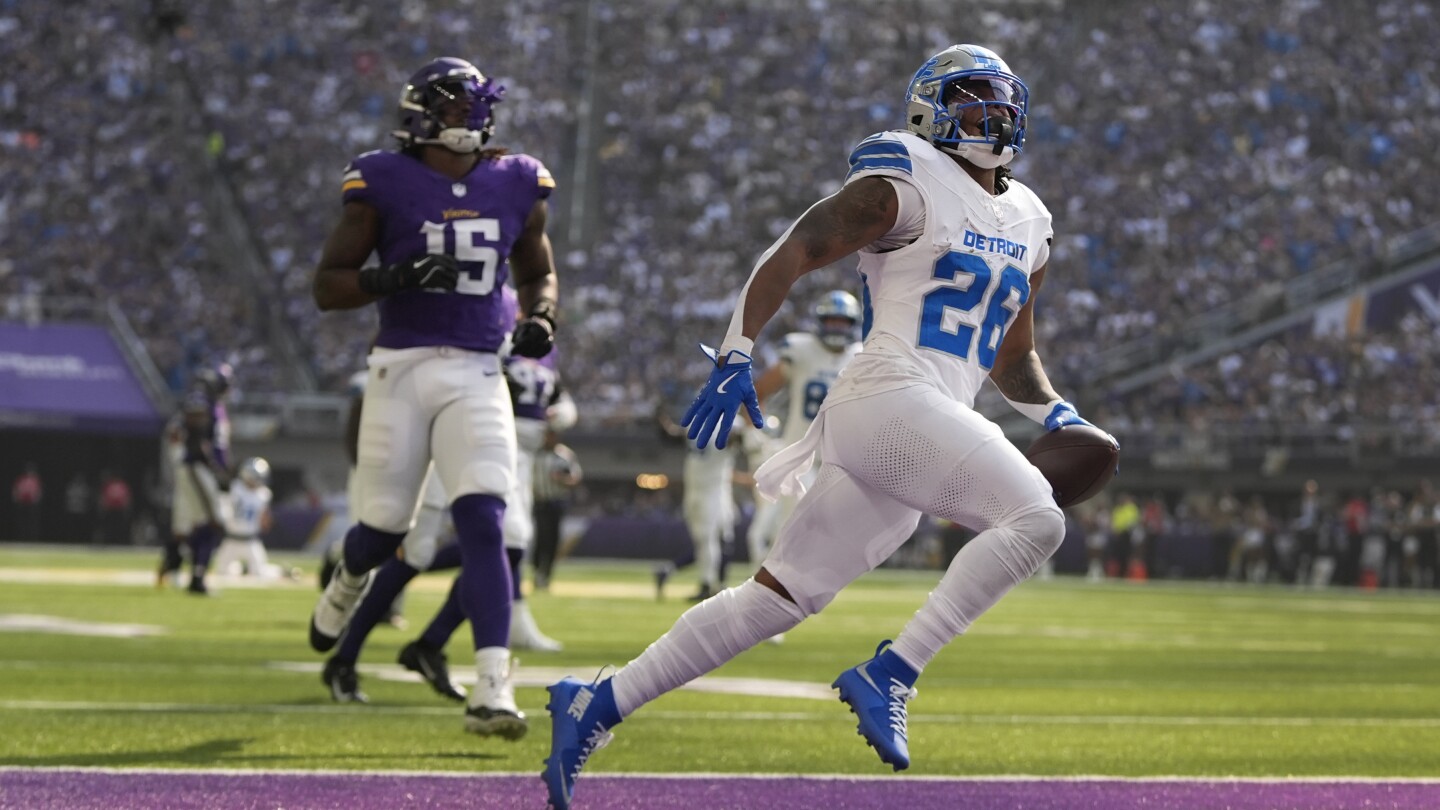 Lions top previously unbeaten Vikings 31-29 on late FG to cap NFC North thriller