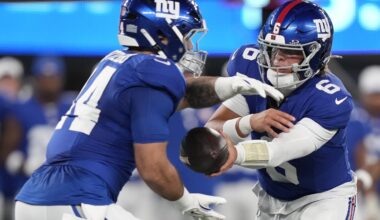 Skattebo plays and Dart clears concussion protocol as Giants beat Patriots in preseason finale