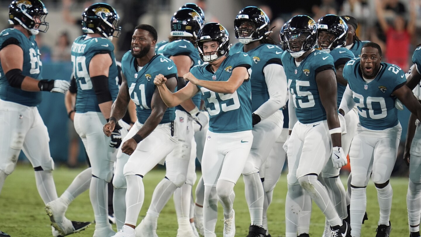 Jaguars' Cam Little nails a 70-yard field goal in the preseason