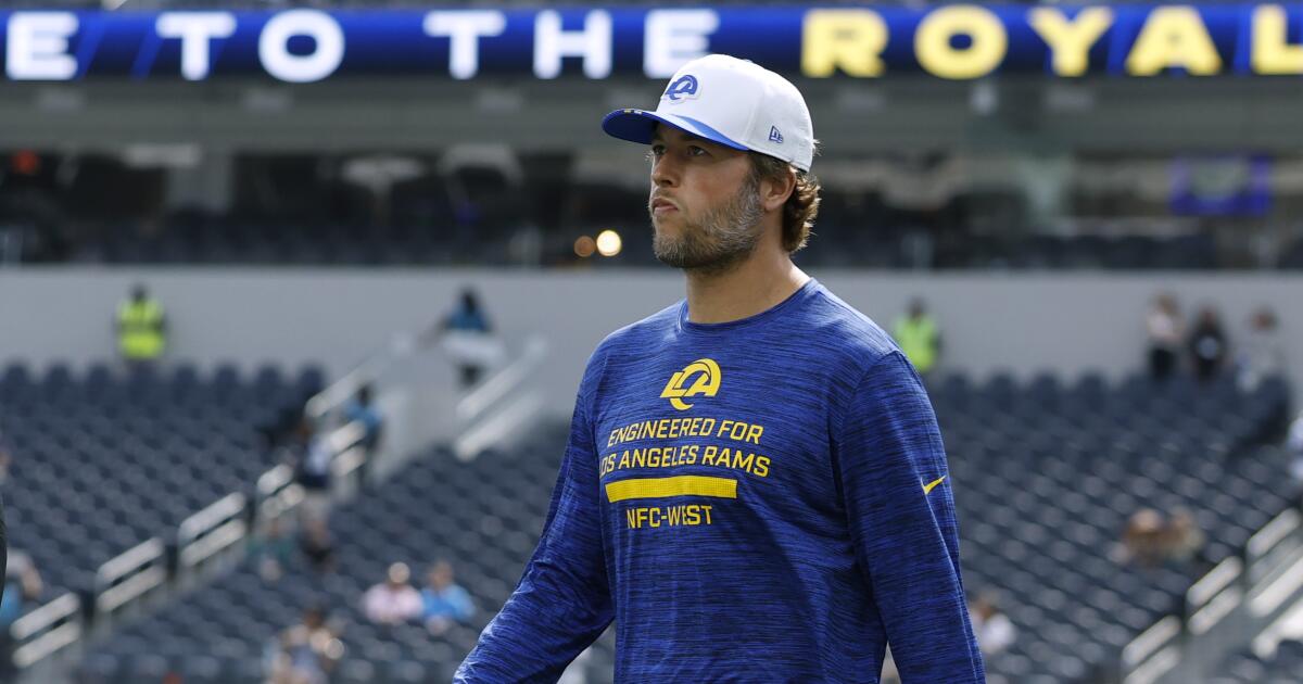 Matthew Stafford isn't practicing, is using a rejuvenation chamber