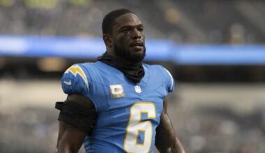 Jim Harbaugh says he visited with Chargers' Denzel Perryman in jail