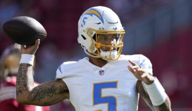 Chargers 53-man roster: Trey Lance will be Justin Herbert's backup