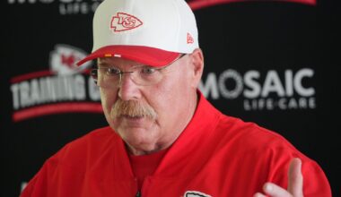 Chiefs Training Camp: Andy Reid on Josh Simmons, offensive line