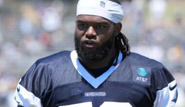 Dallas Cowboys DT Mazi Smith left Monday’s practice with apparent injury