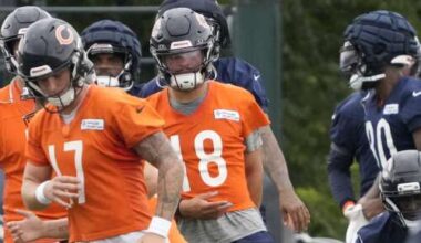 Mixed bag for Caleb Williams in practice Saturday