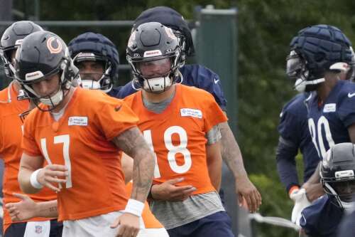 Mixed bag for Caleb Williams in practice Saturday