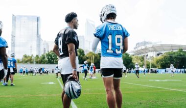 Panthers get back on the grass to begin life without Adam Thielen 
