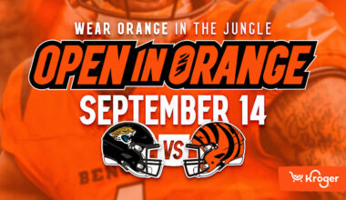 Open in Orange Returns with Orange out on Sept. 14 Against Jaguars