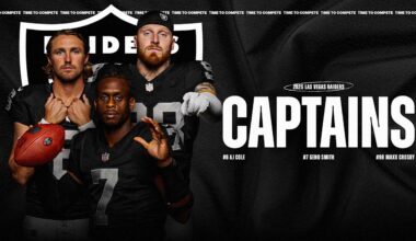 Raiders announce team captains for 2025 season