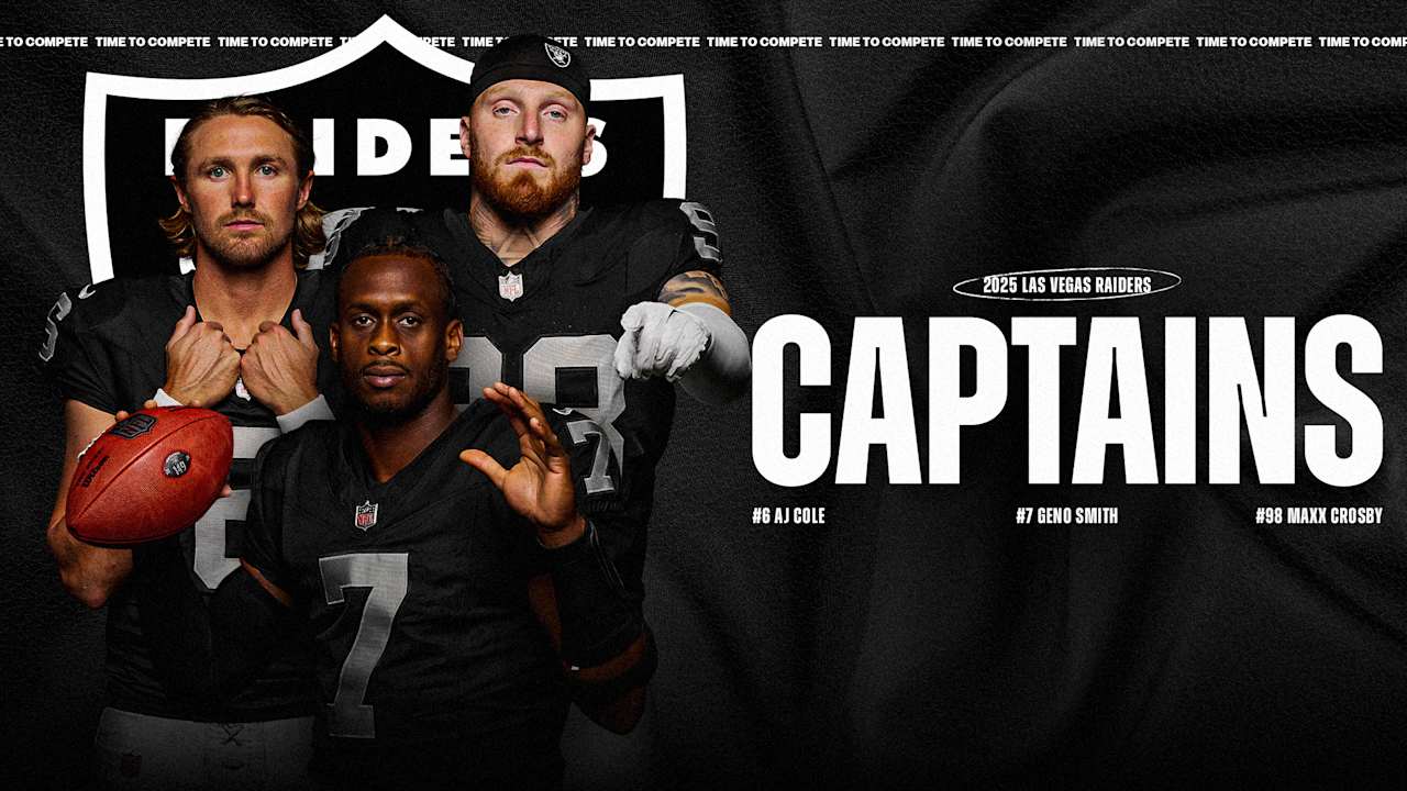 Raiders announce team captains for 2025 season